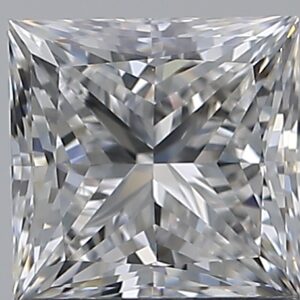 1.02 carat, E colour, VS1 clarity, Princess shape, Natural Diamond.