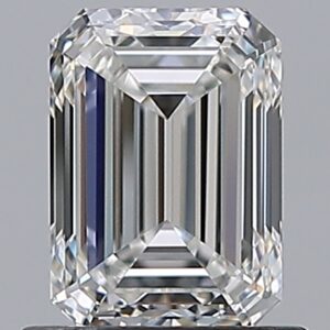 1 carat, F colour, VVS1 clarity, Emerald shape, Natural Diamond.