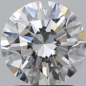 2.01 carat, E colour, SI1 clarity, Round shape, Natural Diamond.