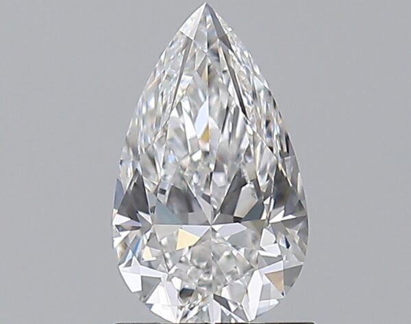 1 carat, E colour, VS2 clarity, Pear shape, Natural Diamond.