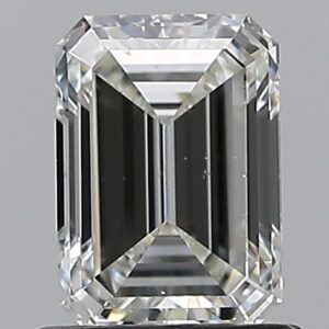 1.02 carat, H colour, SI1 clarity, Emerald shape, Natural Diamond.