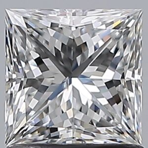 1.02 carat, E colour, SI1 clarity, Princess shape, Natural Diamond.