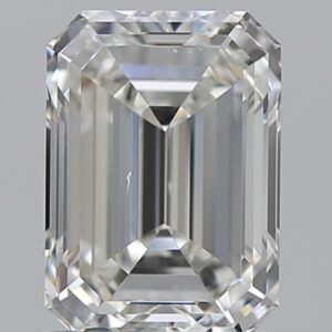 1.51 carat, H colour, VS2 clarity, Emerald shape, Natural Diamond.