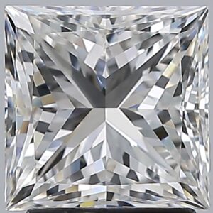 2 carat, F colour, IF clarity, Princess shape, Natural Diamond.