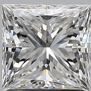 1.51 carat, F colour, VS2 clarity, Princess shape, Natural Diamond.