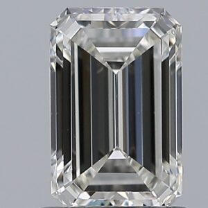 1.01 carat, H colour, VS1 clarity, Emerald shape, Natural Diamond.