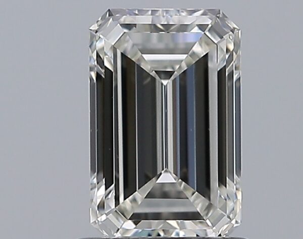 1.01 carat, H colour, VS1 clarity, Emerald shape, Natural Diamond.