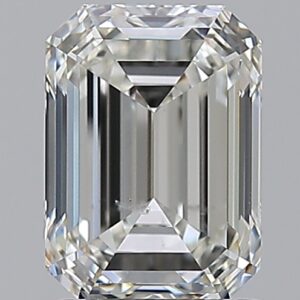 1.5 carat, H colour, SI1 clarity, Emerald shape, Natural Diamond.
