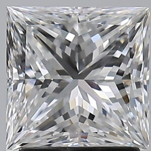 2.01 carat, E colour, VS1 clarity, Princess shape, Natural Diamond.