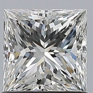 1 carat, H colour, VS2 clarity, Princess shape, Natural Diamond.