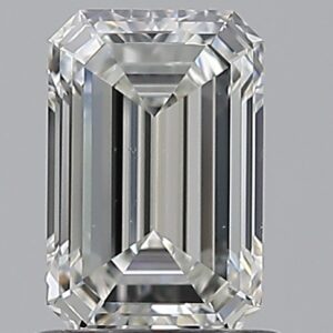 1.02 carat, G colour, VS2 clarity, Emerald shape, Natural Diamond.