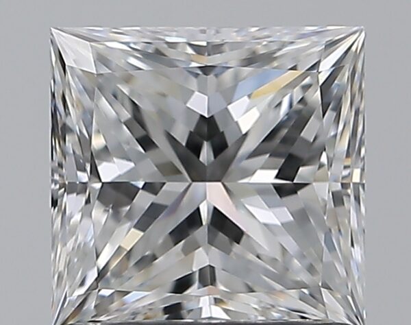 1.01 carat, E colour, VVS2 clarity, Princess shape, Natural Diamond.