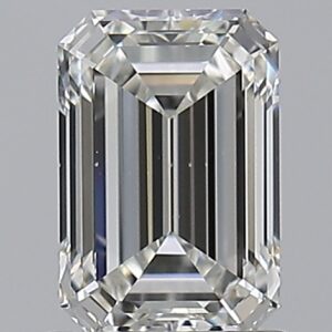 1.01 carat, H colour, VS2 clarity, Emerald shape, Natural Diamond.