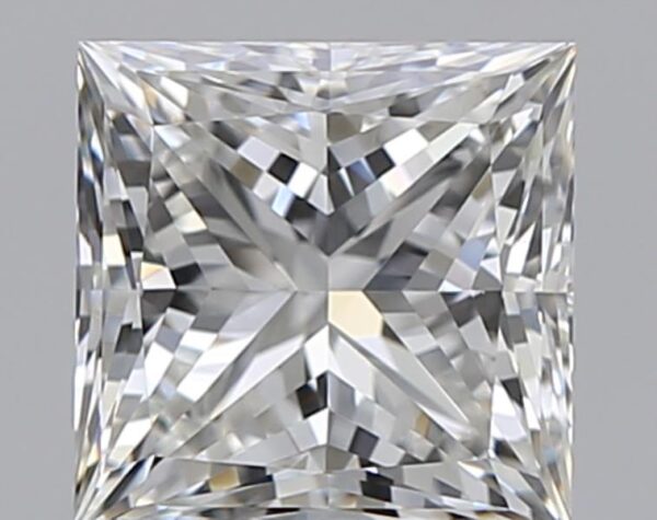 1 carat, H colour, VVS2 clarity, Princess shape, Natural Diamond.