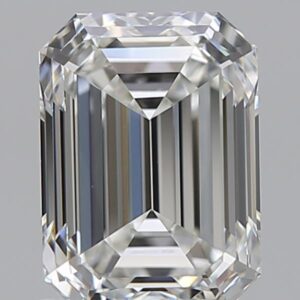 1.21 carat, H colour, VVS1 clarity, Emerald shape, Natural Diamond.