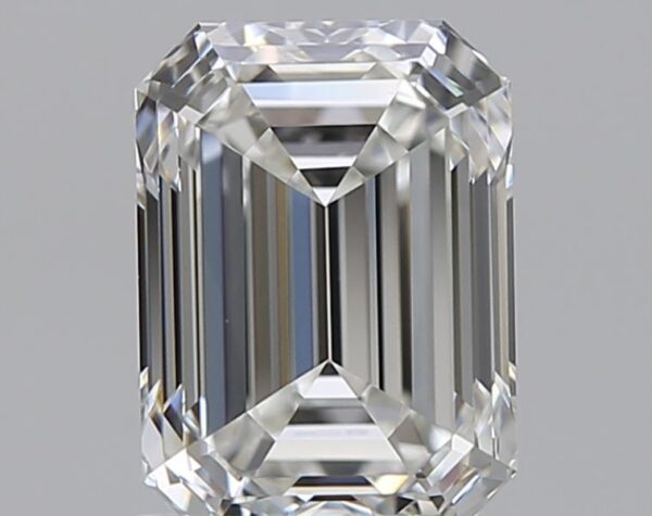 1.21 carat, H colour, VVS1 clarity, Emerald shape, Natural Diamond.