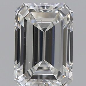 1 carat, G colour, VS2 clarity, Emerald shape, Natural Diamond.