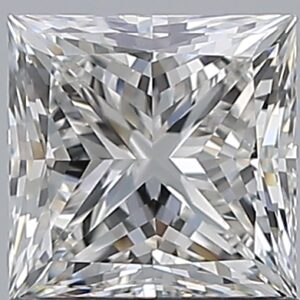 1.2 carat, G colour, VS2 clarity, Princess shape, Natural Diamond.