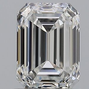 0.97 carat, F colour, VVS2 clarity, Emerald shape, Natural Diamond.