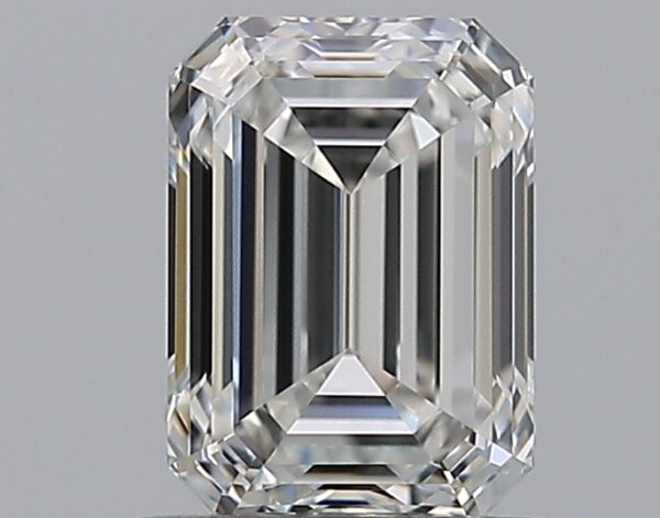 0.97 carat, F colour, VVS2 clarity, Emerald shape, Natural Diamond.