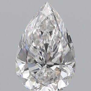 1.51 carat, D colour, SI2 clarity, Pear shape, Natural Diamond.