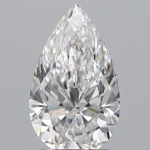 1.51 carat, E colour, SI2 clarity, Pear shape, Natural Diamond.