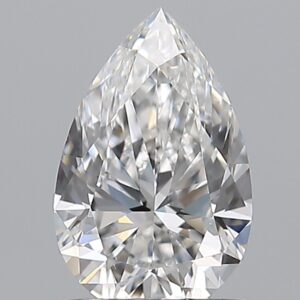 1 carat, E colour, SI1 clarity, Pear shape, Natural Diamond.