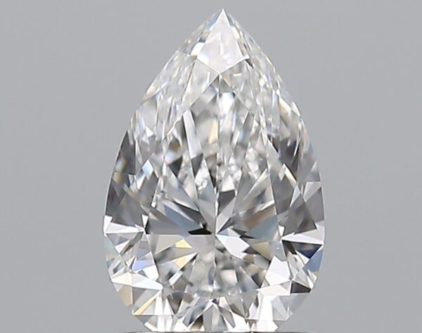 1 carat, E colour, SI1 clarity, Pear shape, Natural Diamond.