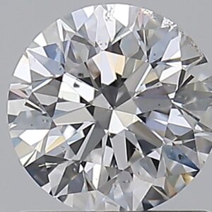 0.96 carat, E colour, SI2 clarity, Round shape, Natural Diamond.