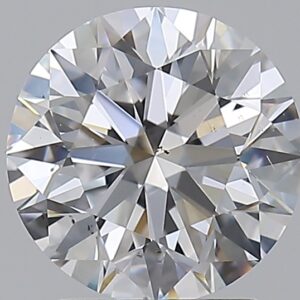 2 carat, D colour, SI1 clarity, Round shape, Natural Diamond.