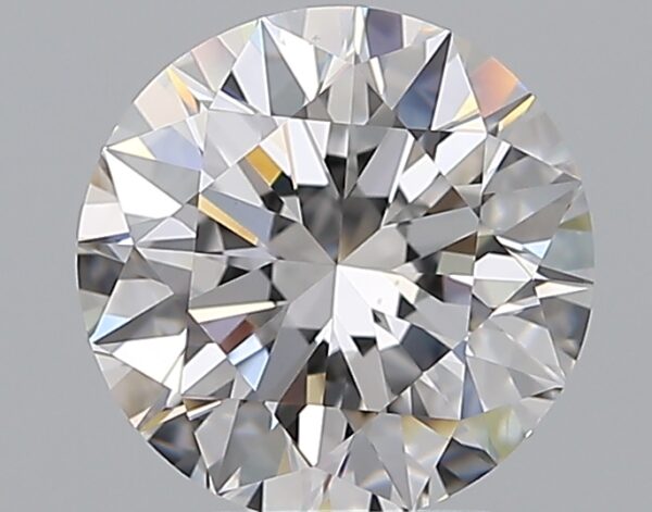 2.01 carat, D colour, VS2 clarity, Round shape, Natural Diamond.
