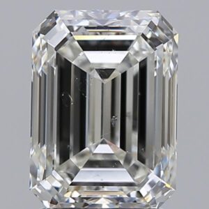 2.5 carat, H colour, SI1 clarity, Emerald shape, Natural Diamond.