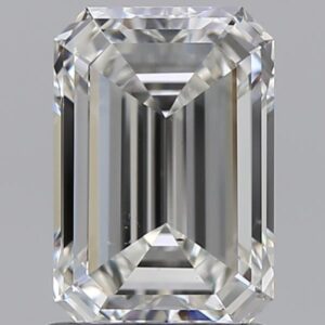 1.51 carat, H colour, SI1 clarity, Emerald shape, Natural Diamond.