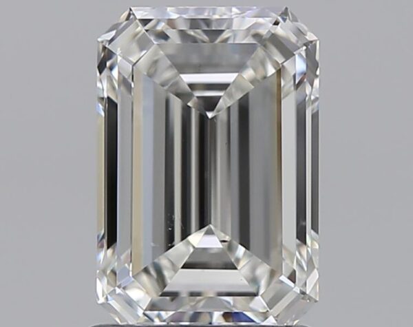 1.51 carat, H colour, SI1 clarity, Emerald shape, Natural Diamond.