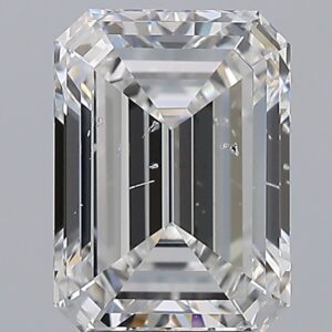 3.02 carat, E colour, SI2 clarity, Emerald shape, Natural Diamond.