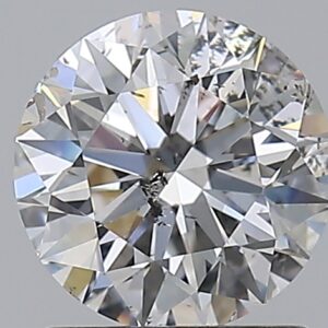 1.29 carat, F colour, SI2 clarity, Round shape, Natural Diamond.