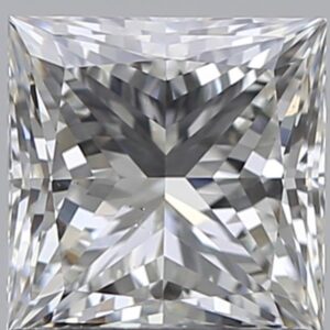 1.02 carat, G colour, VS2 clarity, Princess shape, Natural Diamond.