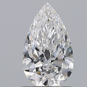 1.01 carat, D colour, VS1 clarity, Pear shape, Natural Diamond.