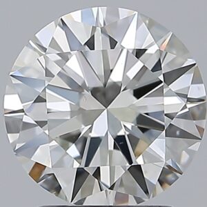 2.01 carat, H colour, VS2 clarity, Round shape, Natural Diamond.