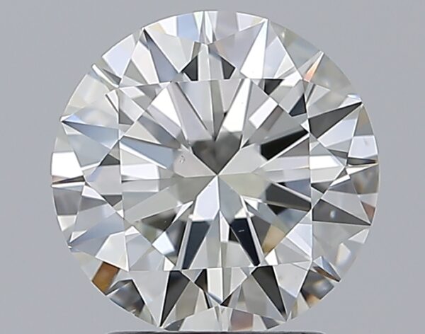 2.01 carat, H colour, VS2 clarity, Round shape, Natural Diamond.