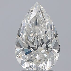 2.01 carat, H colour, SI1 clarity, Pear shape, Natural Diamond.