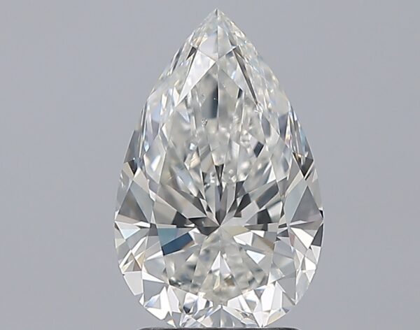 2.01 carat, H colour, SI1 clarity, Pear shape, Natural Diamond.