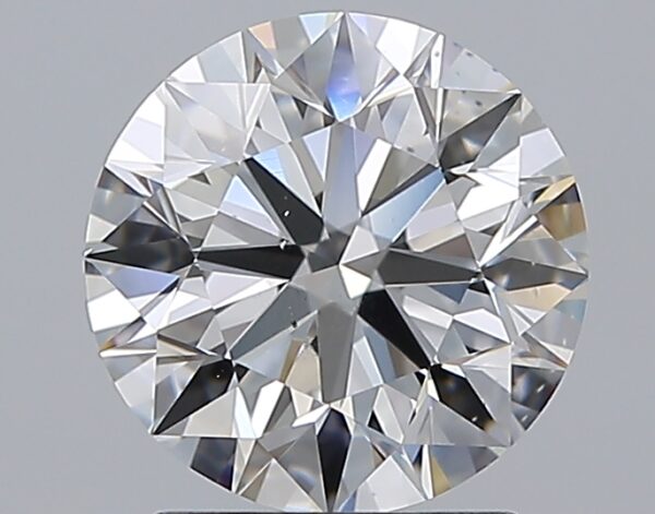 2.01 carat, E colour, VS2 clarity, Round shape, Natural Diamond.