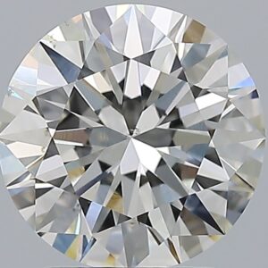 2.6 carat, H colour, SI1 clarity, Round shape, Natural Diamond.