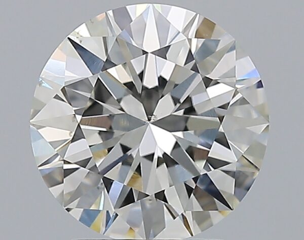 2.6 carat, H colour, SI1 clarity, Round shape, Natural Diamond.