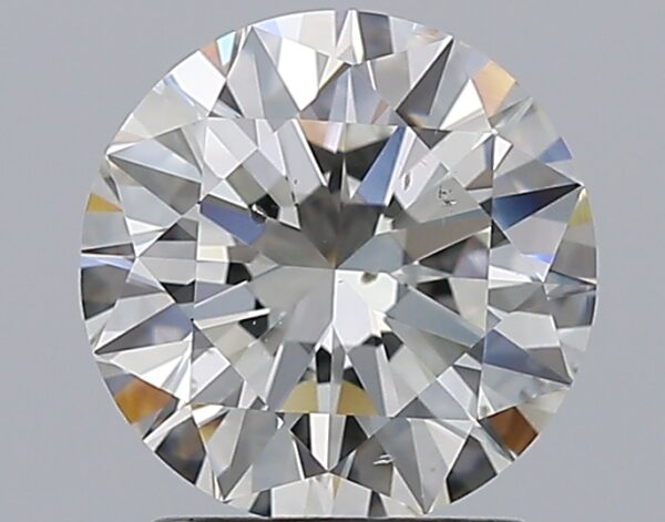 2.01 carat, H colour, SI1 clarity, Round shape, Natural Diamond.
