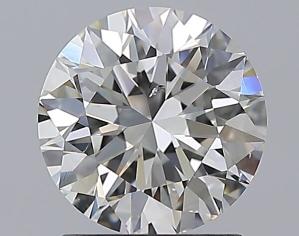 1.51 carat, H colour, SI1 clarity, Round shape, Natural Diamond.