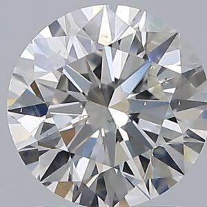 2.01 carat, H colour, SI1 clarity, Round shape, Natural Diamond.