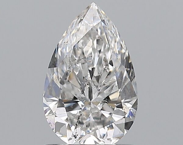 1 carat, E colour, SI2 clarity, Pear shape, Natural Diamond.