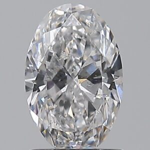 0.96 carat, D colour, SI2 clarity, Oval shape, Natural Diamond.